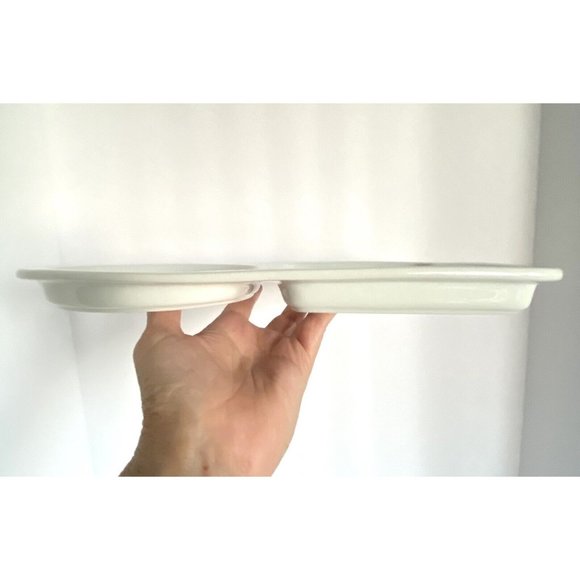 BIA Cordon Bleu Soup Sandwich Tray Brie Round Cheese Cracker White Serving Plate - Picture 8 of 8